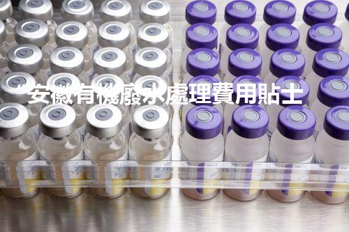 “安徽有機廢水處理費用貼士：如何降低處理成本？”